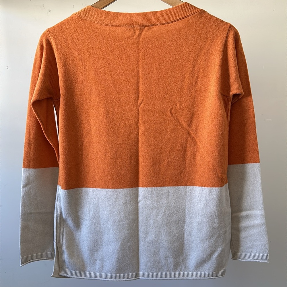 New Loro Piana 100% cashmere boatneck bateau colorblock knit pullover sweater - Picture 10 of 16